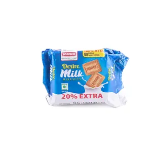 SOBISCO Desire Milk 100% ATTA Biscuits No Maida No Cholesterol (32g) (Pack of 48)