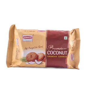 SOBISCO Premium Coconut Crunchy Cookies - Asli Nariyal ka Swad (200g) (Pack of 5)