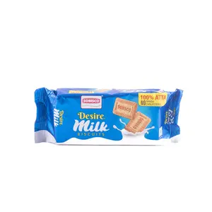 SOBISCO Desire Milk 100% ATTA Biscuits No Maida No Cholesterol (80g) (Pack of 40)