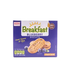 SOBISCO Breakfast Blueberry Biscuits Good Source of Fiber (200gm) (Pack of 3)