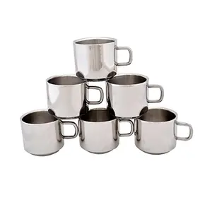 Dynore Set of 6 Double Wall Tea Cups