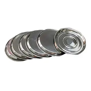 Dynore 6 pcs Stainless Steel Quarter Plates