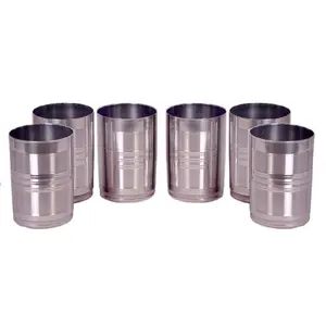 Dynore Round Shape Drinking Glass Set of 6