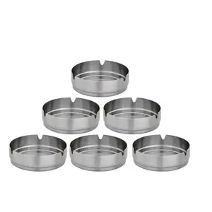 Dynore Stainless Steel Ash Tray Medium- Set of 6