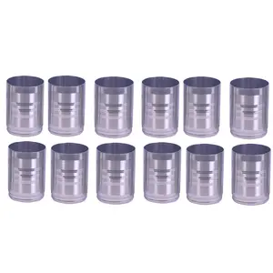 Dynore Round Shape Drinking Glass Set of 12