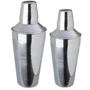 Dynore Stainless Steel Set of 2 Regular multisize Cocktail shakers- 500/750 ml