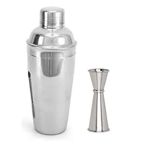 Dynore Stainless Steel Delux Cocktail Shaker 500 ml with Japanese Peg Measure 30/60