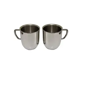 Dynore Set of 2 Double Wall Large Cappucino Tea/Coffee Mugs