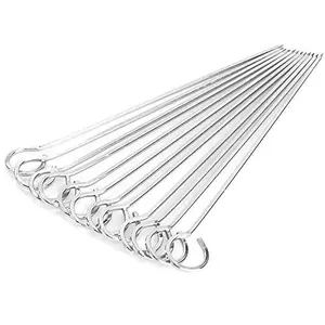 Dynore Stainless Steel Set of 12-10 inch Barbeque Rods