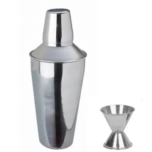 Dynore 2 Piece Bar Set (Large) - Regular Cocktail Shaker 750 ml and peg Measure 30/60 ml
