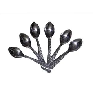 Dynore Stainless Steel Elegant Baby Spoons Set of 6