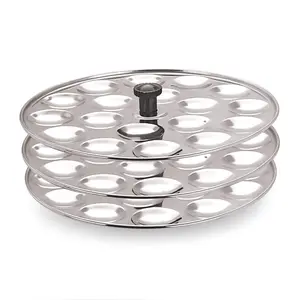 Dynore Stainless Steel Small/Mini Idli Maker/Stand (Silver)