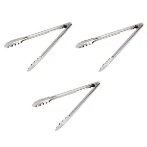 Dynore Stainless Steel Utility Tong - Set of 3