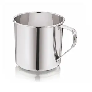 Dynore Stainless Steel Multipurpose Usage Mug / Tea/Coffee Serving Mug- 400 ml Silver