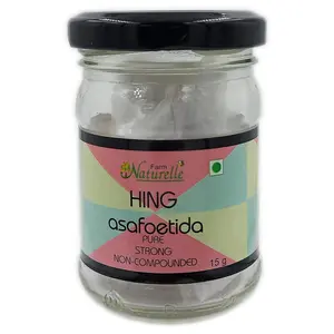 Farm Naturelle-Strongest Aromatic Hing | (Asafoetida)-100% Pure and Natural Heeng  - 15g 