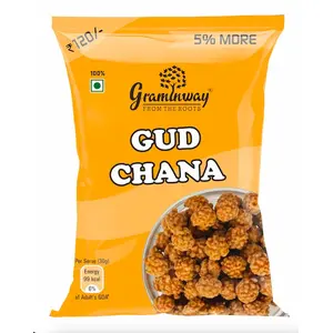 GRAMINWAY  High in Fiber Tasty & Healthy Snacks Diet Gud Chana 200 g