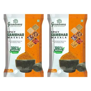Graminway Spicy Sambhar Masala- 200gm ( Pack of 2 )