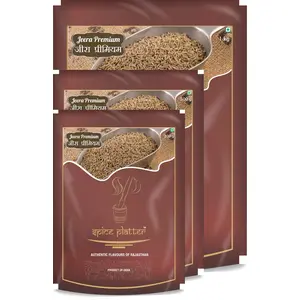 Spice Platter Cumin Seeds (1.7Kg)- Clean Bold Rajasthan Jeera || Pack of 3 || 1kg+500g+200g
