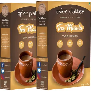Spice Platter Chai Masala | Aromatic Tea Masala | Immunity Booster | Helps in Cough and Cold | 200 Grams (Pack of 2 -100g Each)