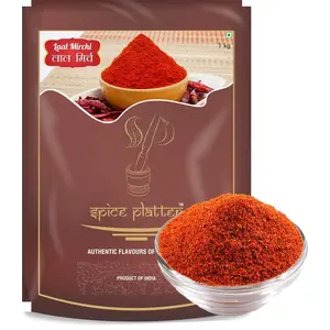 Spice Platter Red Chilli Powder (Lal Mirch Powder) (900g) Pack of 3 - (500g+200g+200g)