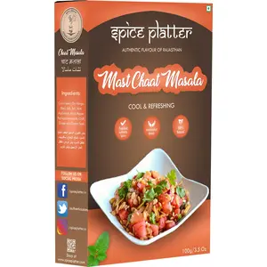 Spice Platter Mast Chat Masala - Premium Chatpata Chaat Spice(400 g) - Pack of 4 - 100g Each