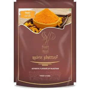 Spice Platter Haldi - Curcumin Rich Turmeric Powder (900g) - Pack of 3 (500g+200g+200g)