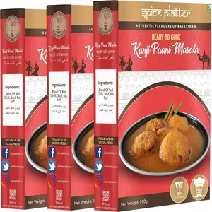 Spice Platter Kanji Paani Masala Rajasthani Kanji Vada 300 Grams (Pack of 3-100g Each)