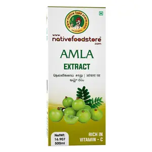 Native Food Store Amla Herbal Juice 500 ML - 100% Pure & Digestive