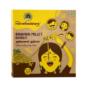 Native Food Store Banyard / Kuthiravali Millet Noodles, Easy to Cook Healthy Millet Noodles - 210 GM