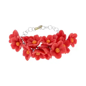 YOU & YOURS Adjustable Bracelet Handmade Artificial Flowers Jewerly For women