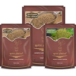 Spice Platter Jeera-Pudhina Pack || 300g Jeera Premium || 100g Pudhina Powder