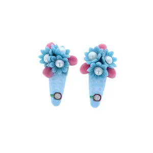 YOU & YOURS Hair Clip Handmade Artificial flowers Jewelry for women and girls (Color 10)