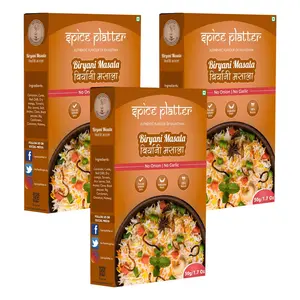 Spice Platter Biryani Masala 50 g | 100% Pure Spices | No Preservatives (Pack of 3)