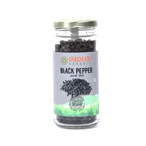 Induz Organic Black Pepper Whole 100 Gm