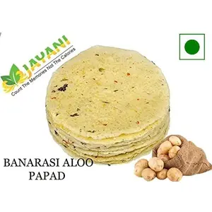 Jayani Homemade Banarasi Aaloo Papad 400 Gm || Ready To Cook| With Fresh Potato |