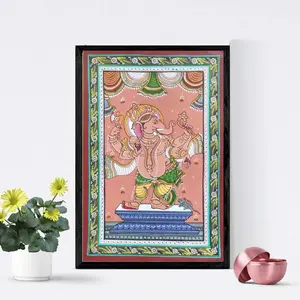 Utkalika Ganesha pattachitra on Canvas