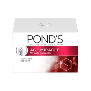 POND'S Age Miracle Day Cream 50 g SPF 18 PA++ Anti Aging Light Face Moisturizer to Lines & Wrinkles - With Retinol-C Vitamin E & Niacinamide