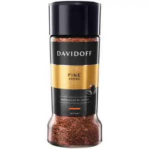 Davidoff Fine Aroma Instant Ground Coffee 100 g Bottle Glass Bottle