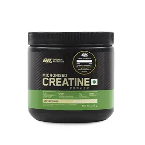 Optimum Nutrition (ON) Micronized Creatine Powder - 250 Gram 83 Serves 3g of 100% Creatine Monohydrate per serve Supports Athletic Performance & Power Unflavored.