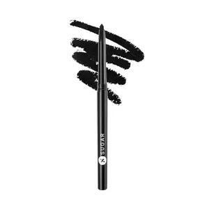 SUGAR Cosmetics Of Honour Intense - 01 Black Out |Smudge Proof Water Proof Long Lasting Eye Pencil Lasts Up to 12 hours