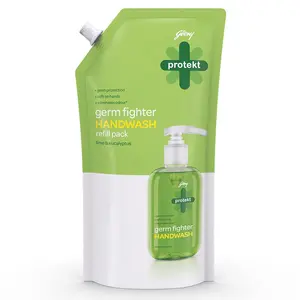 Godrej Protekt masterchef's Handwash Refill Lime - 750ml 99.9% Germ Protection With Glycerin