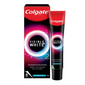 Colgate Visible White O2 Teeth Whitening Toothpaste Aromatic Mint 25g Active Oxygen Technology Enamel Safe Teeth Whitening Product