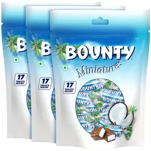 Bounty Coconut Miniatures Chocolate Pack 170gm (Pack of 3)