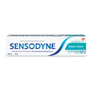 Sensodyne Deep Clean 70g Toothpaste Sensitive tooth paste for advanced cleaning and lasting freshness