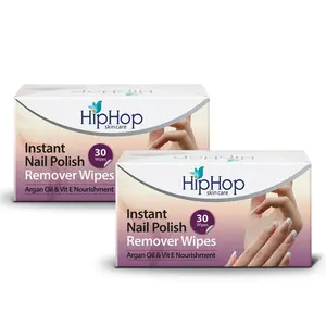 HipHop Instant Wipes - & Acetate Free 30 wipes (Pack of 2)