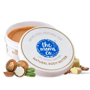 The Moms Co. Natural Body Butter (100 g) for Stretch Marks Dry Skin and Itchy Skin with Shea and Cocoa Butter
