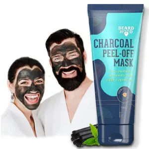 Beardhood Activated Charcoal Peel Off 100g | Deep Cleansing | Blackhead Removal | Dead Skin Removal | Sulphate and 