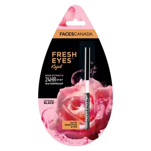 FACES CANADA Fresh Eyes | 24Hr Stay | Waterproof | Comfortable & Light| Enriched With Rose Extract 0.35g