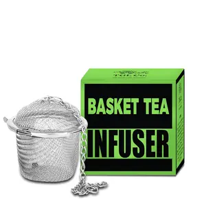TGL Co. The Good Life Company Basket Shaped Stainless Steel Strainer Loose Leaf Tea Infuser (Tea Ball Infuser Tea Strainer Infuser Tea Filter Tea Maker Basket Tea Infuser Tea Maker Infuser)
