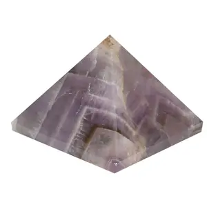 Aatm Energy Generator Gemstone Amethyst Pyramid for EMF Protection Chakra Healing Meditation (1 and 1 Inches)